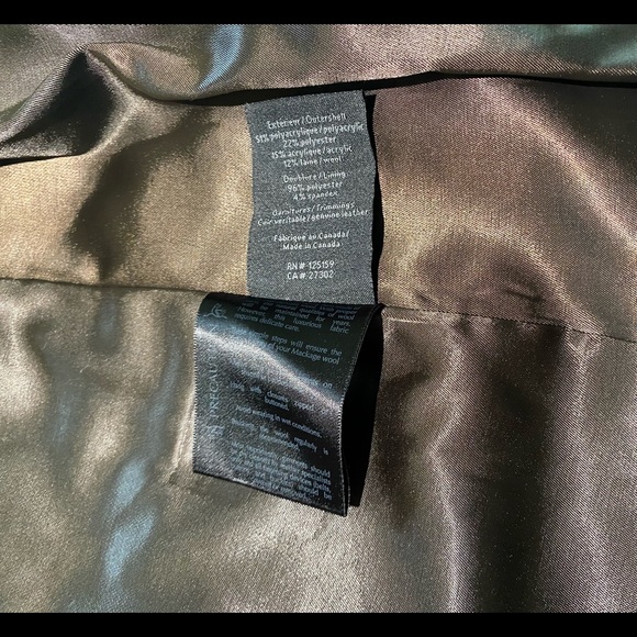 Mackage NWOT chevron belted waist wool coat - Picture 10 of 16